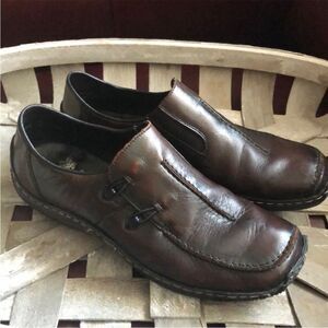 Rieker Celia Antistress Brown Leather Shoes size 37 or size 6.5 EUC